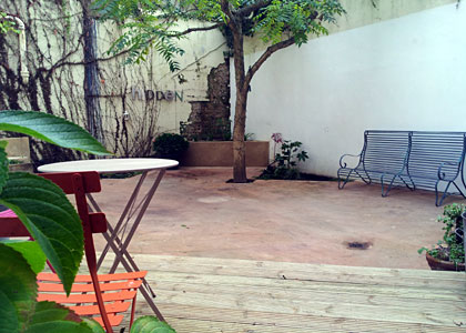 Large courtyard garden in Hove Large courtyard garden in Hove