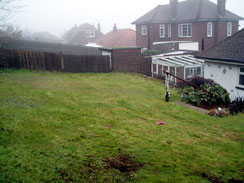 Garden before work began