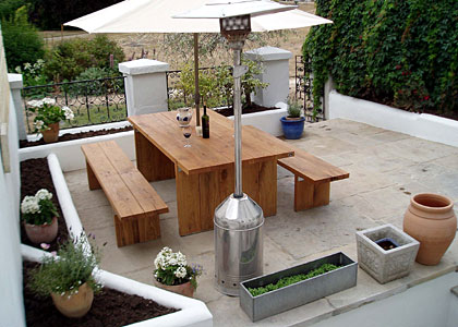Reclaimed York stone patio Reclaimed York stone patio