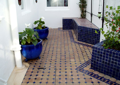 Moroccan style courtyard garden